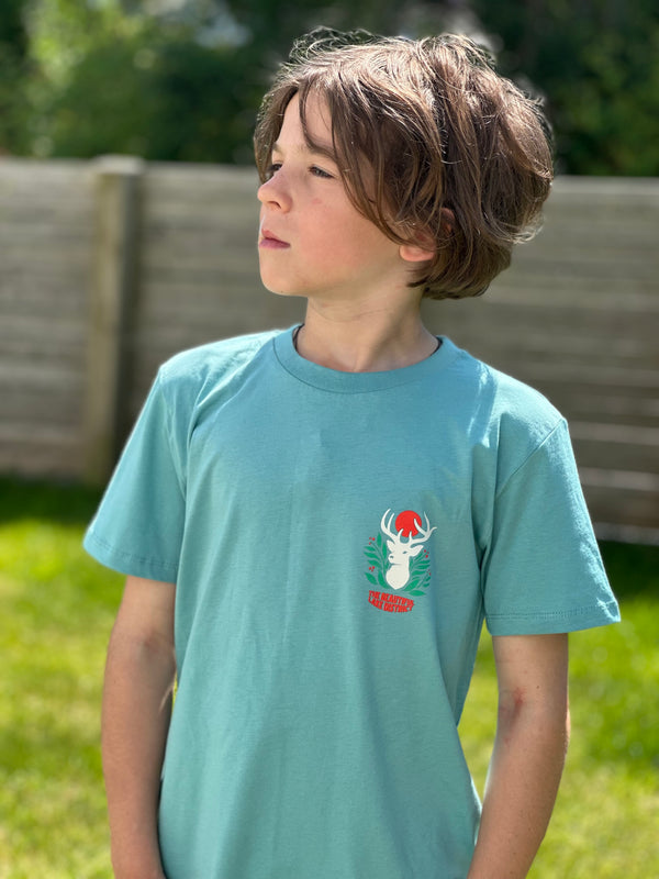 Head For The Hills | Kids Teal T-Shirt