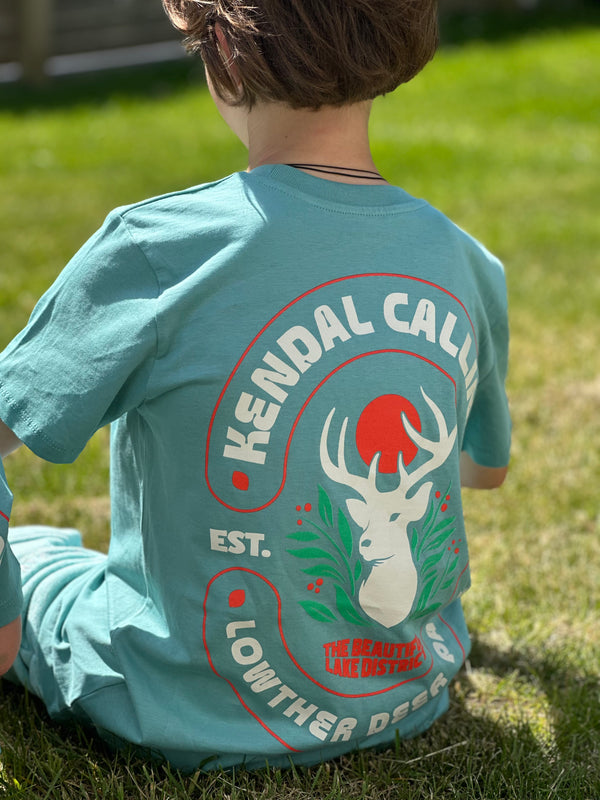 Head For The Hills | Kids Teal T-Shirt
