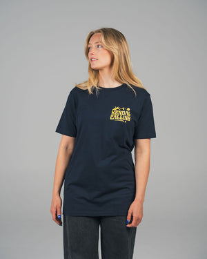 Mountains | Navy Organic Cotton T Shirt