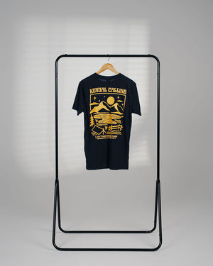 Mountains | Navy Organic Cotton T Shirt